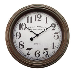 Reloj de Pared Diseño Antiguo Café 20 Plg