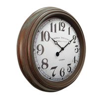 Reloj de Pared Diseño Antiguo Café 20 Plg