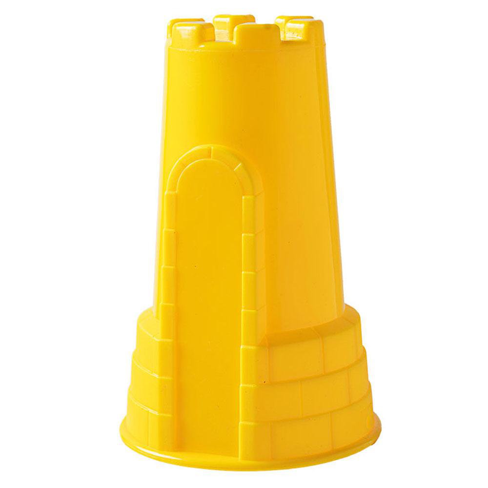 Molde de Torre de Castillo para Arena Color Amarillo Molde para Castillo de Arena Grande Color Amarillo