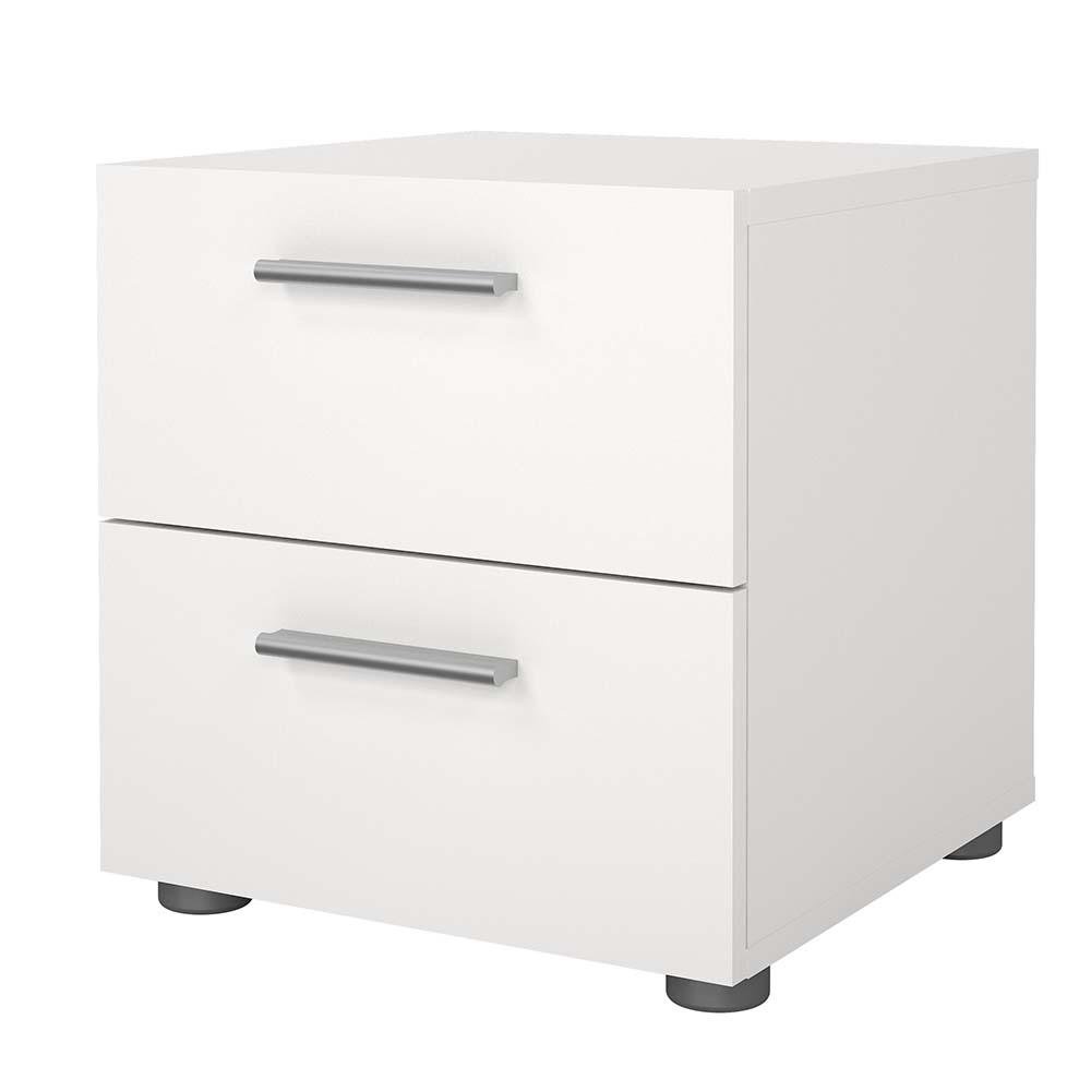 Mesa de Noche Turin con 2 Cajones de 40 x 40.3 x 42.3 cm Color Blanco
