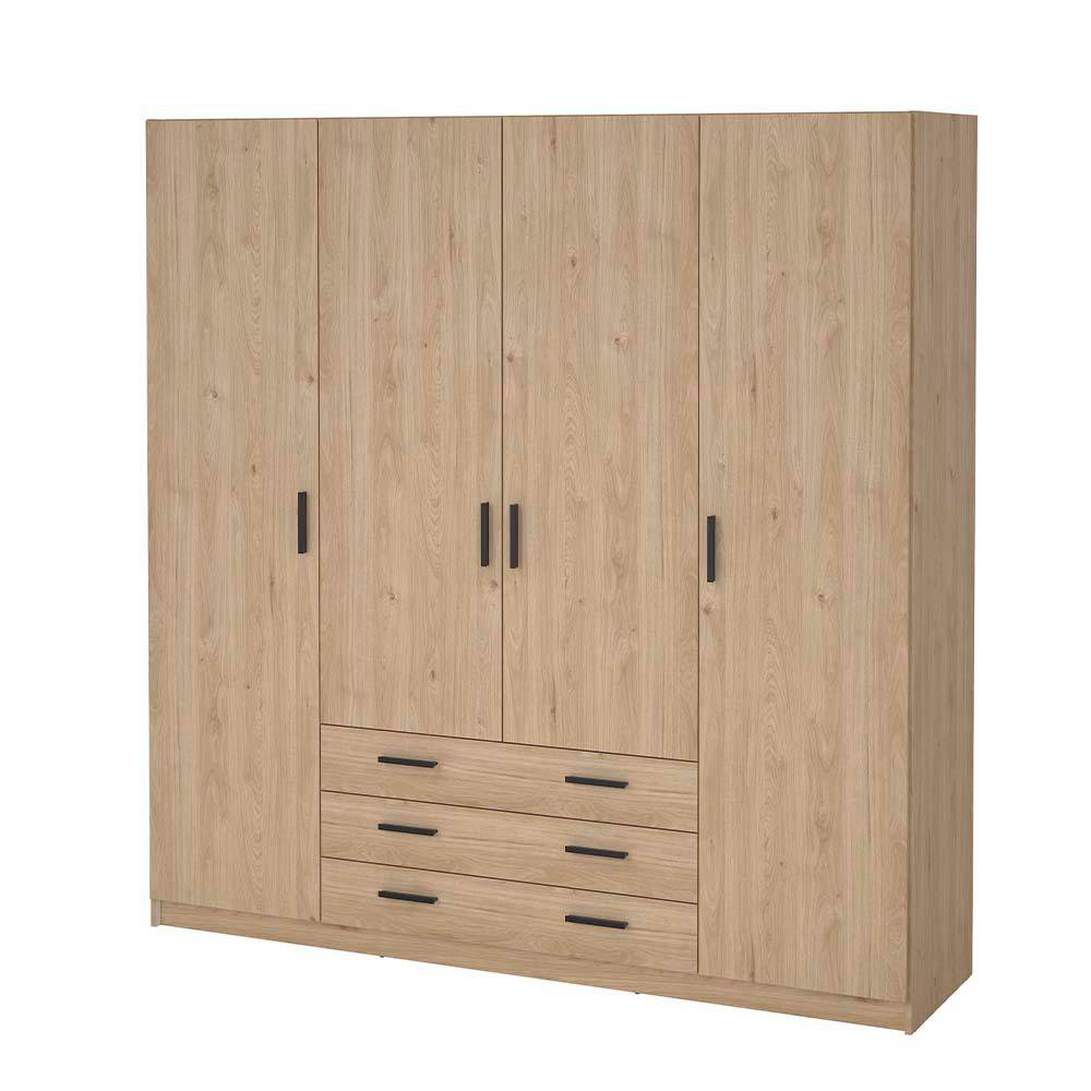 Clóset Dan con 4 Puertas y 3 Gavetas 195.5 x 49.6 x 200.4 cm