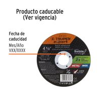 Disco De Corte Fino Tipo 41 4 1/2 Plg x 1.6 Mm - Truper Expert