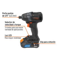 Atornillador de Impacto Inalámbrico 1/4 Plg