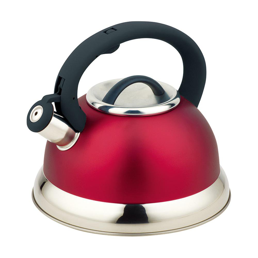 Tetera de Acero Inoxidable con Mango Ergonómico de 3 L Color Rojo