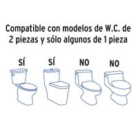 Bidet para WC de 2 Pzas