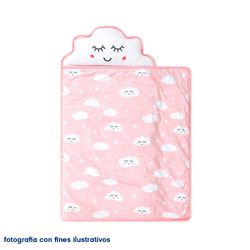 Set De Edredón Para Cuna Nube Rosa 2 Pzas