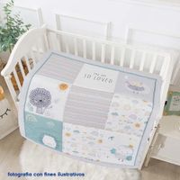 Set De Edredón Para Cuna Parches 2 Pzas.
