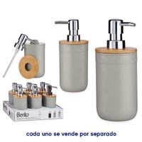 Dispensador de Jabón con Detalle en Bambú Beige