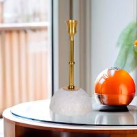 Candelero-Dorado-con-Base-de-Marmol-25-Cm