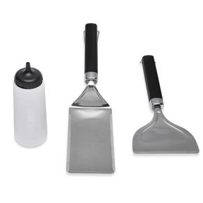 Set de Utensilios para Plancha Flat Top de Acero Inoxidable 3 Pzas