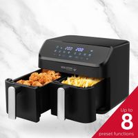 Freidora de Aire Doble con Cesta 9.5 L Negra