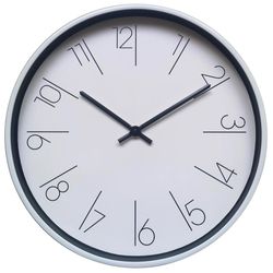 Reloj de Pared a Batería Blanco 140x40x5 Cm - Concepts
