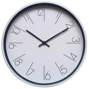 Reloj de Pared a Batería Blanco 140x40x5 Cm - Concepts