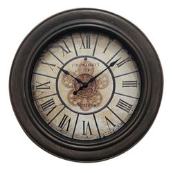 Reloj de Pared Números Romanos Café 16 Plg