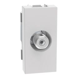 Conector Tipo F Coaxial Matix Go Blanco