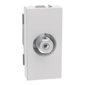 Conector Tipo F Coaxial Matix Go Blanco
