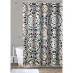 Cortina para Baño con Ganchos Color Walnut