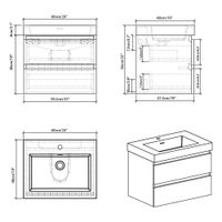 Mueble con Lavamanos Empotrable Selene Blanco