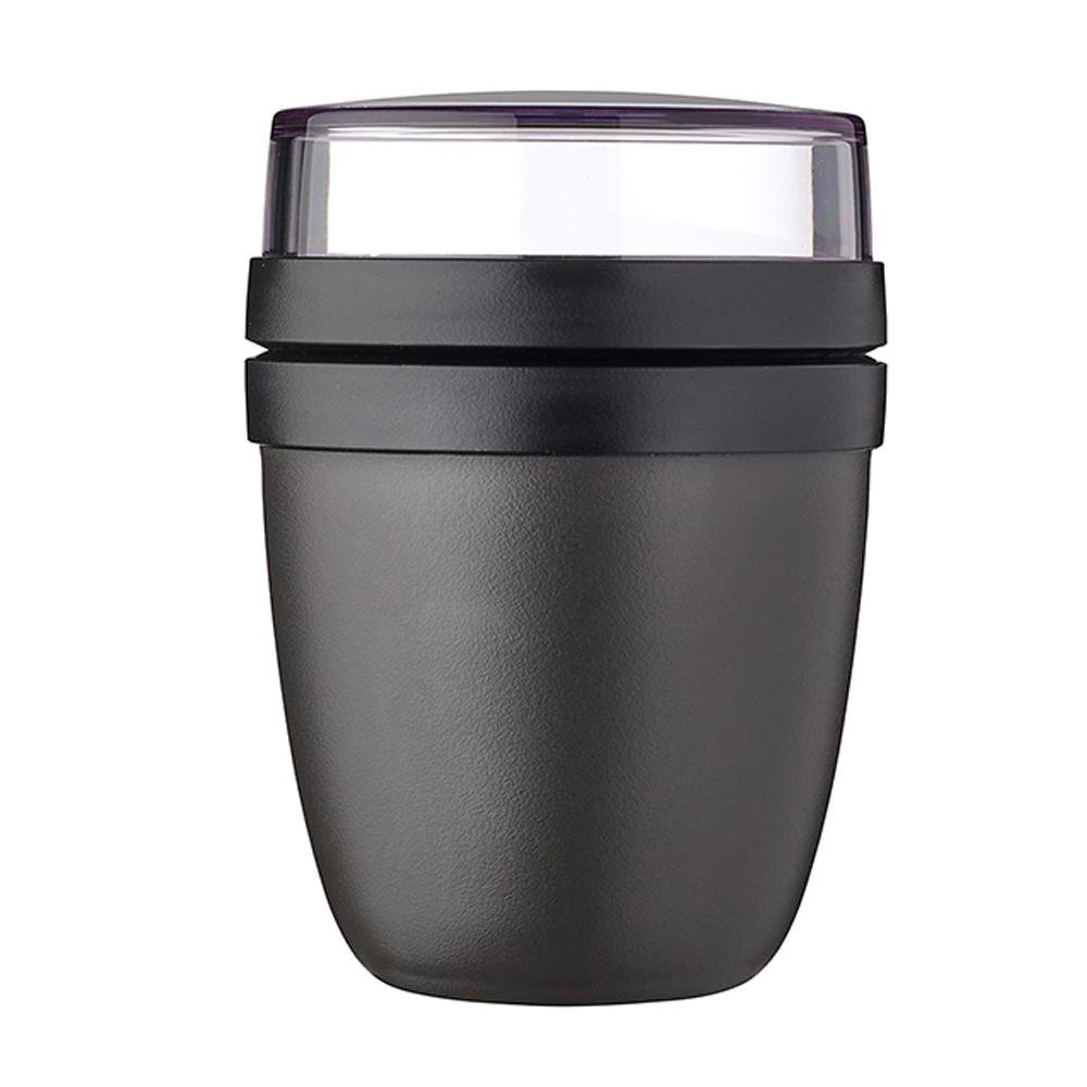 Lunchpot Ellipse Mini con 2 Compartimentos Color Negro Nórdico