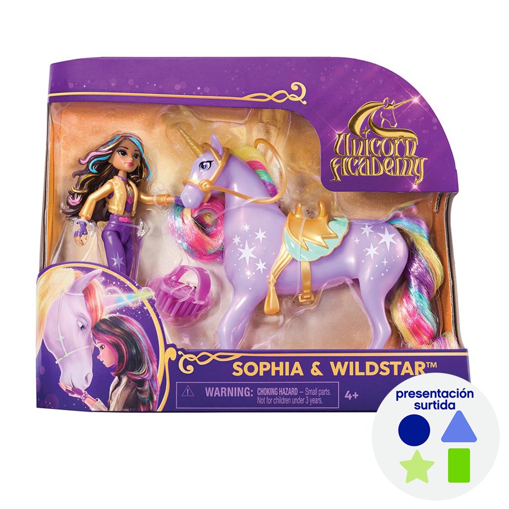 Set de Muñeca Unicorn Academy con Unicornio y Accesorios 4+ Años Diseños Surtidos Set de M…