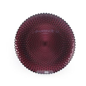 Plato Base de Vidrio Burgundy 32 Cm