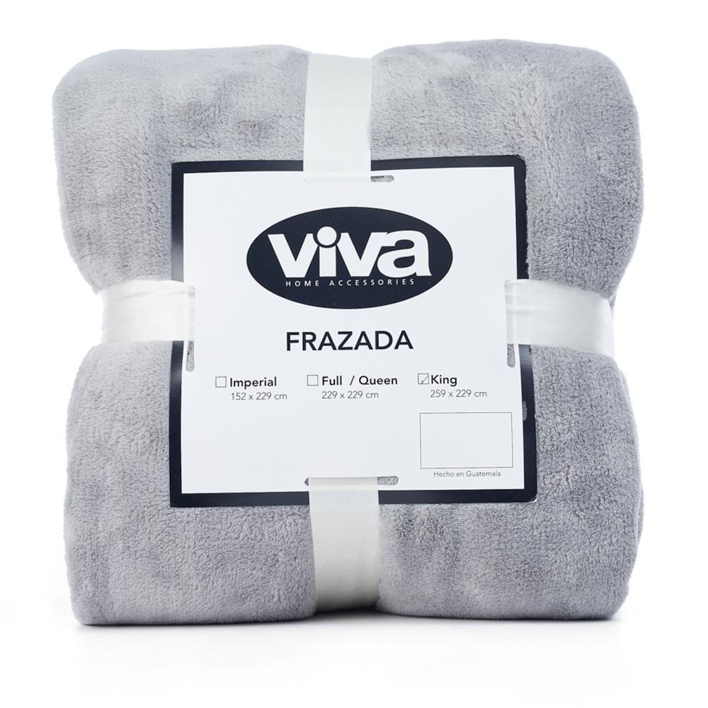 Frazada de Microfibra Suave Color Gris - Varios Tamaños Imperial