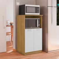 Mueble Multiusos Acabado Natural y Blanco