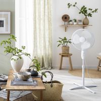 Ventilador de Pedestal Blanco 45 W