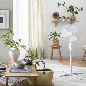 Ventilador de Pedestal Blanco 45 W