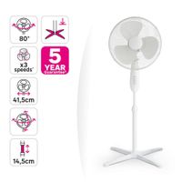 Ventilador de Pedestal Blanco 45 W