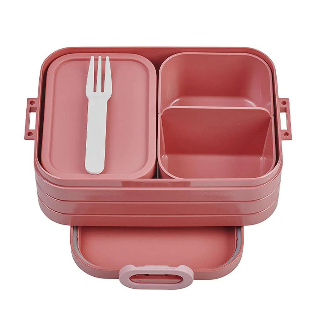Lonchera Bento Desmontable Midi con Compartimientos Color Rosado Nórdico