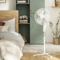 Ventilador de Pedestal Blanco 45 W