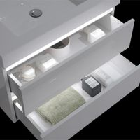 Mueble con Lavamanos Empotrable Selene Blanco 74.20X47.40X50 Cm