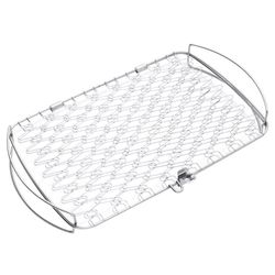 Canasta para Asar en Parilla Acero Inoxidable 18 X 11 Plg