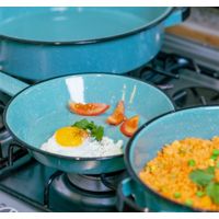 Batería de Cocina Turquesa Huasteca Azul 9 Pzas - Cinsa