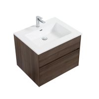 Mueble con Lavamanos Empotrable Bosco Roble Oscuro 65X51.90X60 Cm