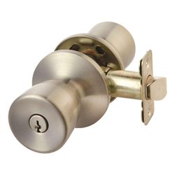 Cerradura Tipo Perrilla Cromo para Baños