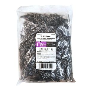 Clavo para Madera sin Cabeza de 1 1/2 Plg - Fiero