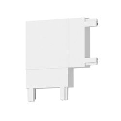 Conector a 90 Grados Horizontal Blanco