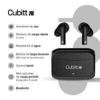 Audífonos Inalámbricos Negro - Cubitt