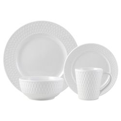 Vajilla 16 Pzas Wave Blanca - Toscana