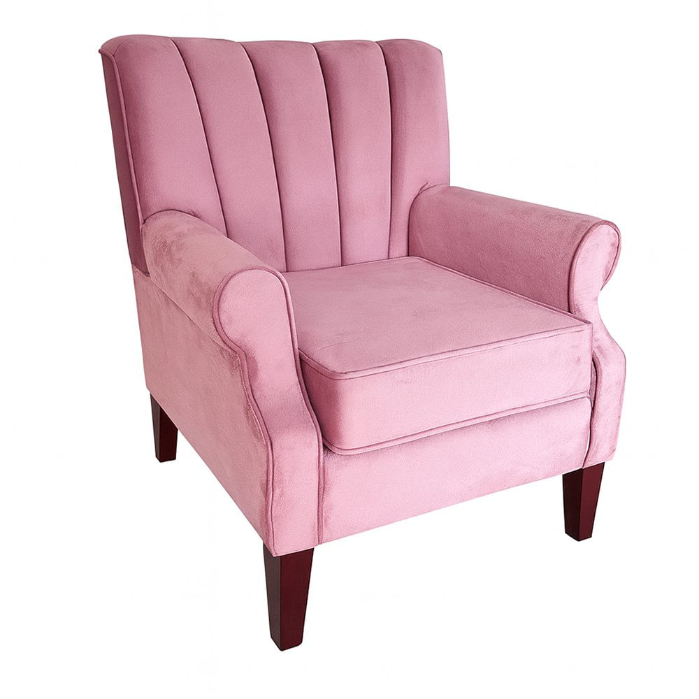 Butaca con Respaldo Marsella 79 x 69 x 90 cm Color Rosado Silla Marsella Rosado con Respal…