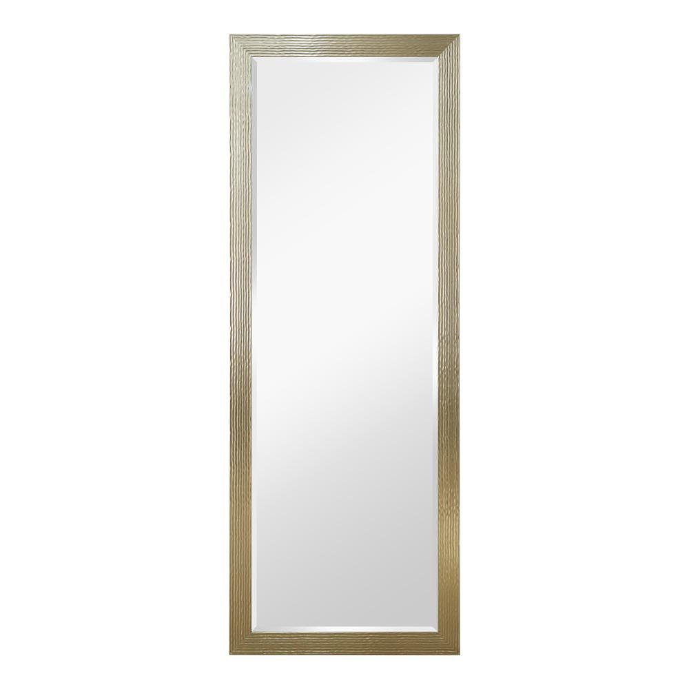 Espejo de Pared 60 x 180 cm Rectangular Color Dorado Espejo Decorativo Dorado