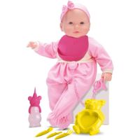 Muñeca Bebé mi Primer Comida con Accesorios Rosa