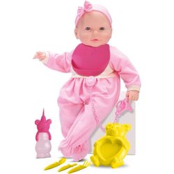 Muñeca Bebé mi Primer Comida con Accesorios Rosa