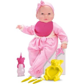Muñeca Bebé mi Primer Comida con Accesorios Rosa