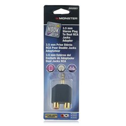 Adaptador 3.5 Mm Stereo Plug To Dual RCA