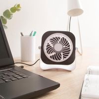 Mini Ventilador de Mesa Usb Negro 3 W