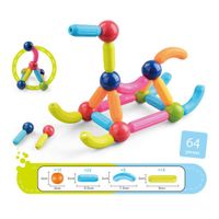 Set de Varillas Magnéticas de 64 Piezas