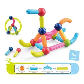 Set de Varillas Magnéticas de 64 Piezas